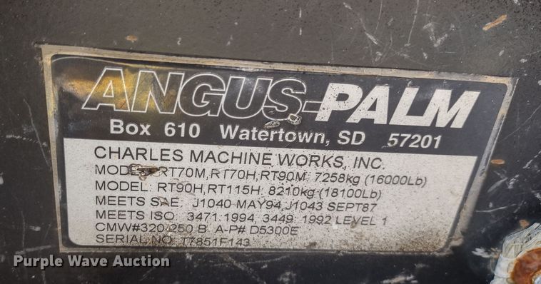 image for item MD9387 2002 Ditch Witch RT115H  cable plow