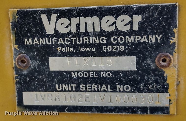 image for item MD9389 1997 Vermeer Flextrak 115  rock saw