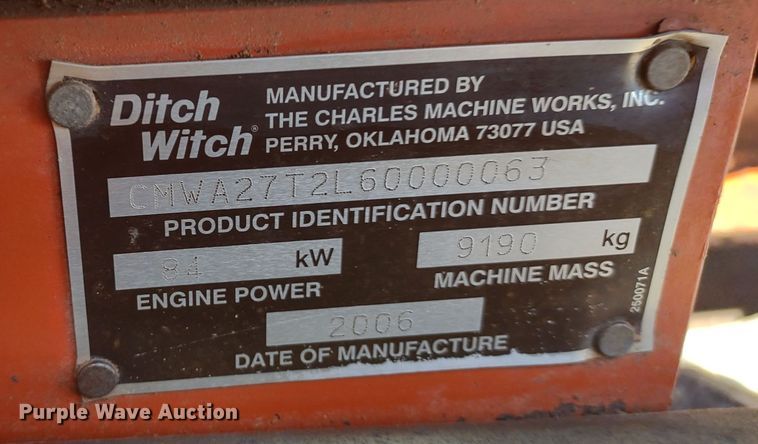 image for item MD9390 2006 Ditch Witch JT2720 All Terrain  directional boring unit