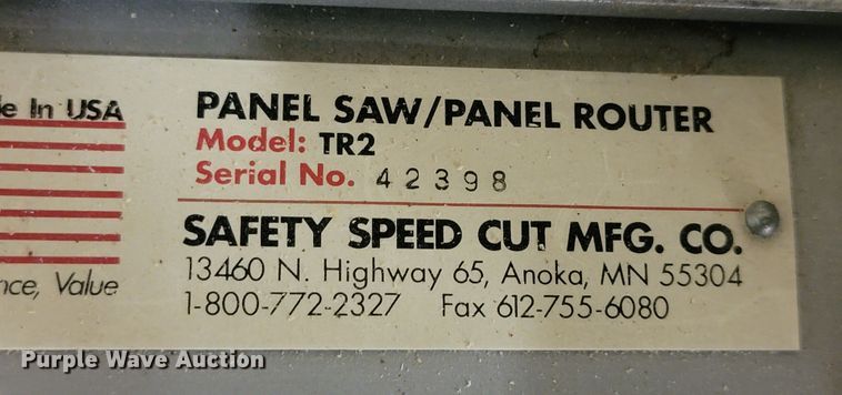 image for item ME9758 Safety Speed Cut TR2  panel saw