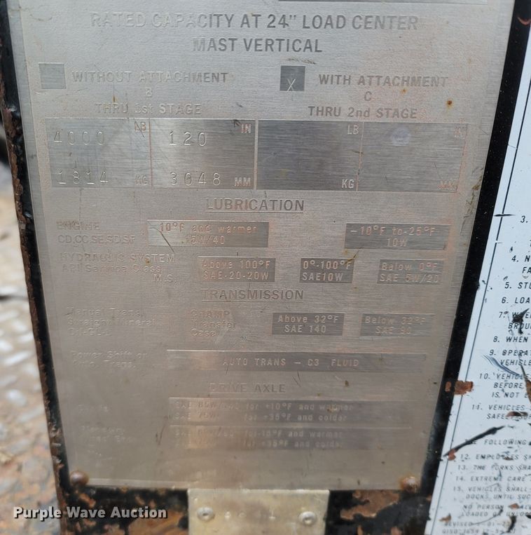 image for item MH9763 Champ C-140  forklift