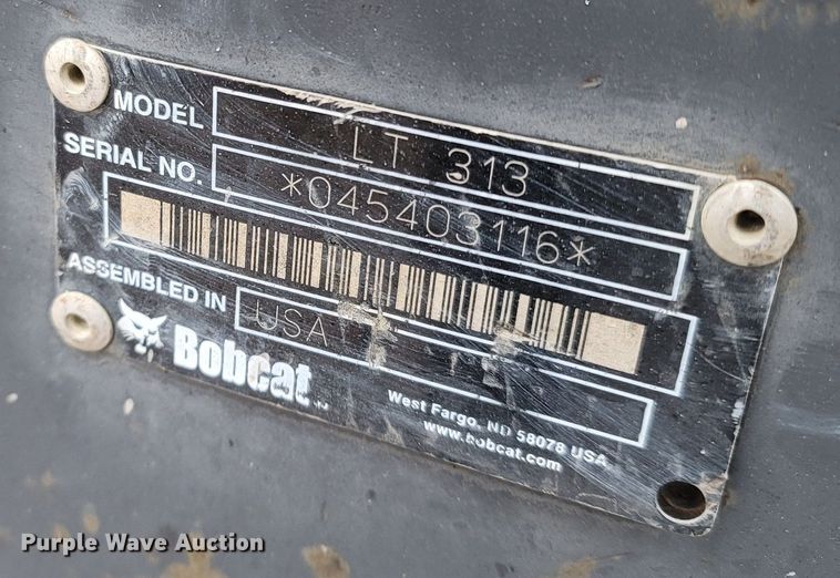 image for item MH9765 Bobcat LT313  skid steer trencher