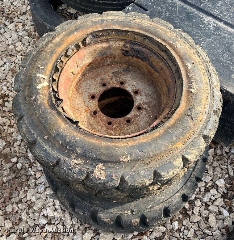 image for item MM9077 (4) 12x16.5 NHS tires and wheels