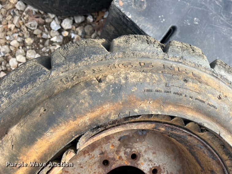 image for item MM9077 (4) 12x16.5 NHS tires and wheels