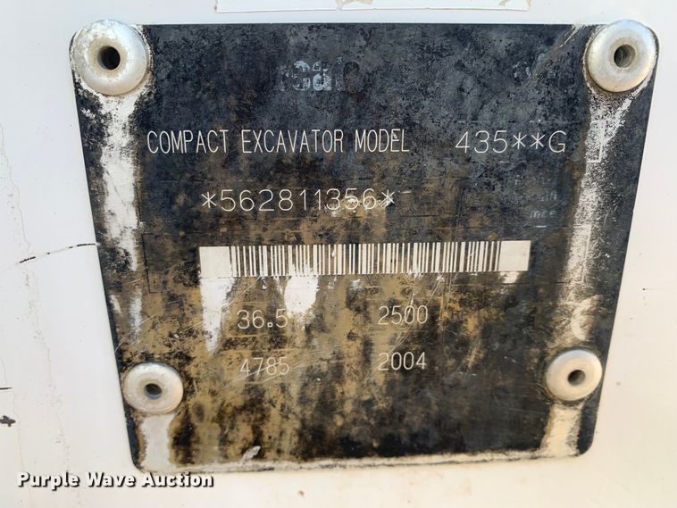 image for item MM9734 2004 Bobcat 435G  mini excavator