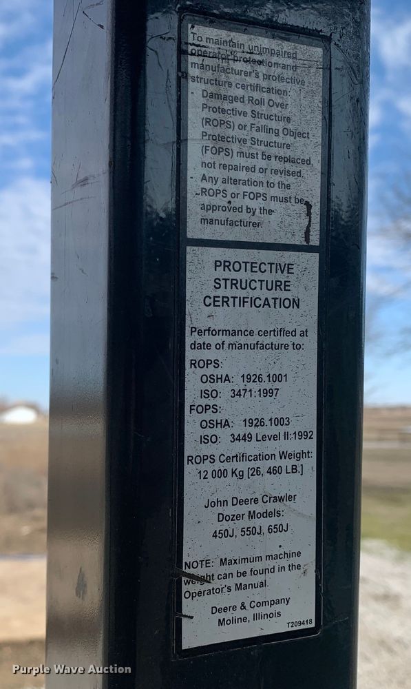 image for item MM9736 2007 John Deere 650J  dozer