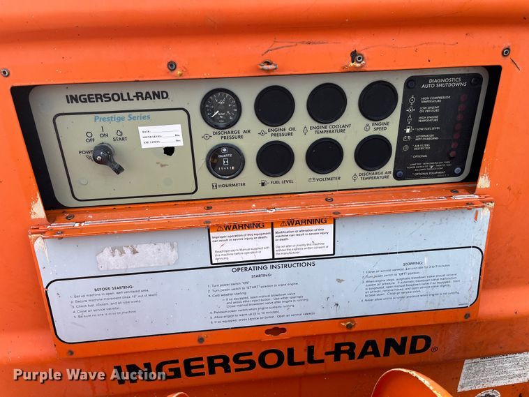 image for item MW9495 1995 Ingersoll Rand P175WJD  air compressor