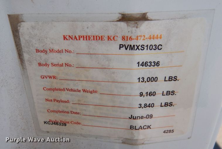 image for item DK7624 2009 Ford F350 Super Duty XL  dump bed pickup truck