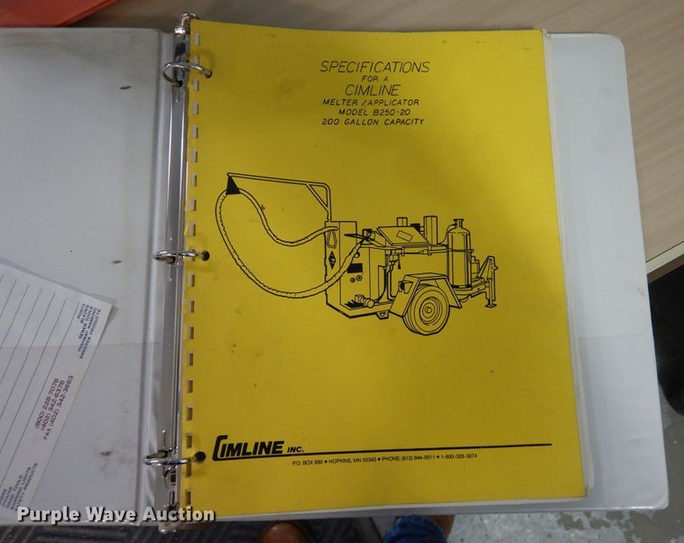 image for item DN6275 1989 Cimline 100  melter applicator