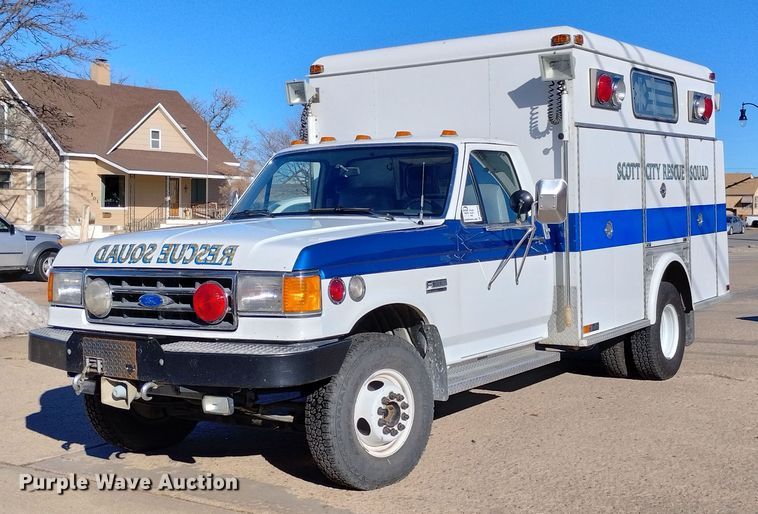 image for item DN6300 1989 Ford F450 Super Duty  rescue vehicle