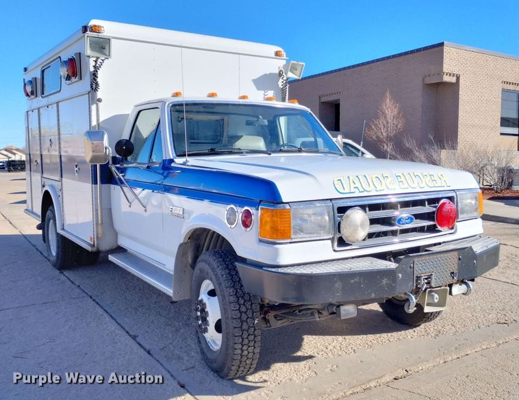 image for item DN6300 1989 Ford F450 Super Duty  rescue vehicle
