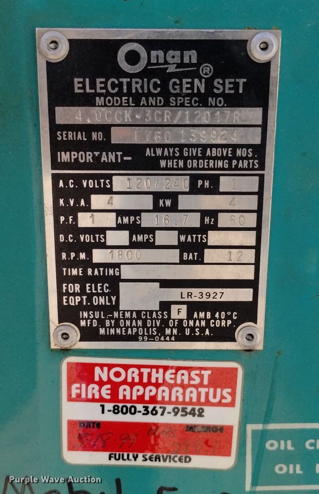 image for item DN6300 1989 Ford F450 Super Duty  rescue vehicle