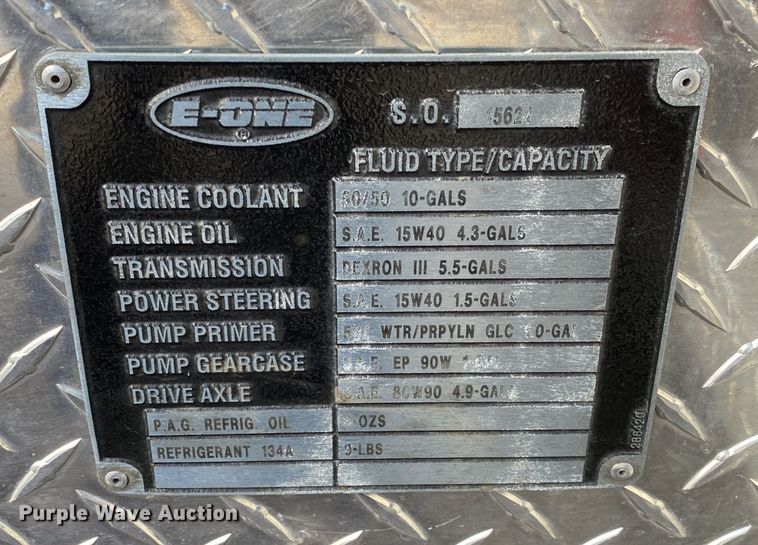 image for item DN8231 1995 Emergency One  pumper fire truck