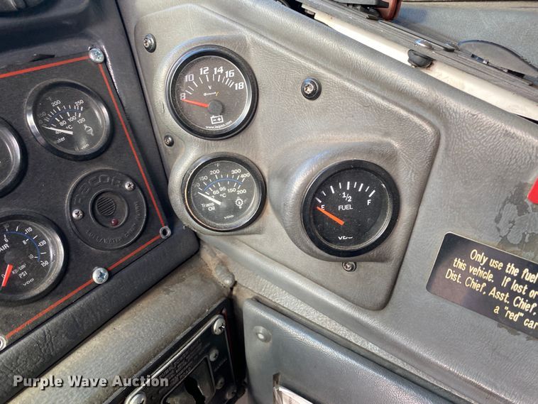 image for item DN8231 1995 Emergency One  pumper fire truck