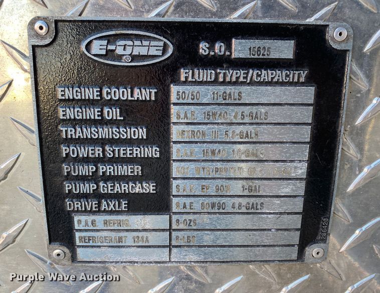 image for item DN8232 1995 Emergency One  pumper fire truck