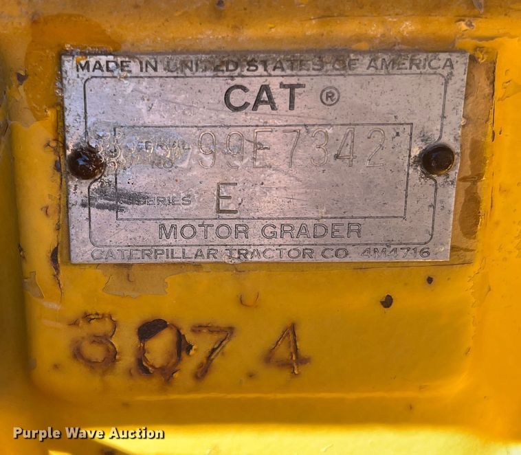 image for item DP0028 1972 Caterpillar 120  rigid frame motor grader