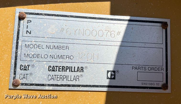 image for item DP0029 Caterpillar 120H  motor grader