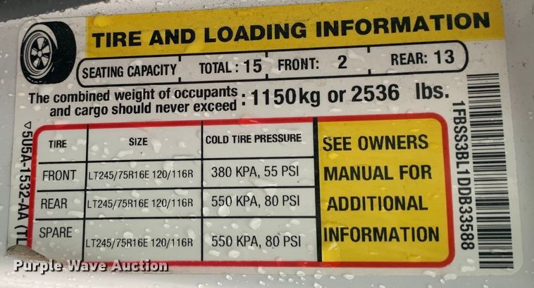 image for item DP8619 2013 Ford E350 Super Duty XL  van