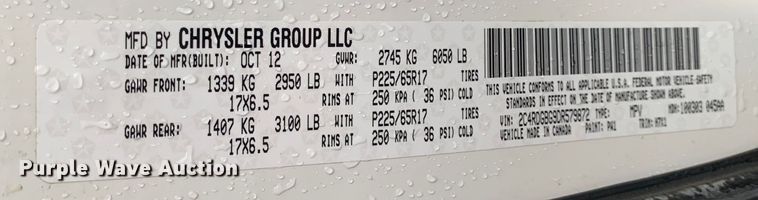 image for item DP8620 2013 Dodge Grand Caravan  van