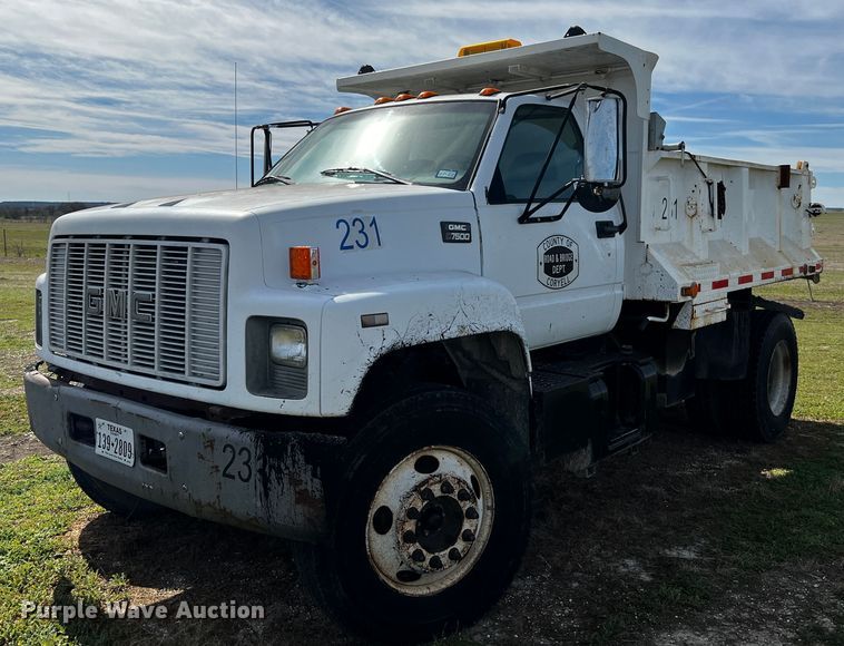 image for item DQ1976 1997 GMC C7500  dump truck