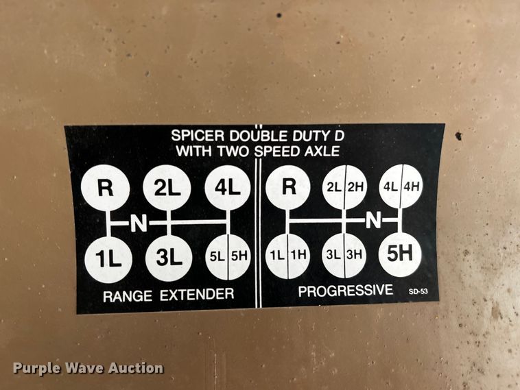 image for item DQ1977 1986 International 1754  dump truck