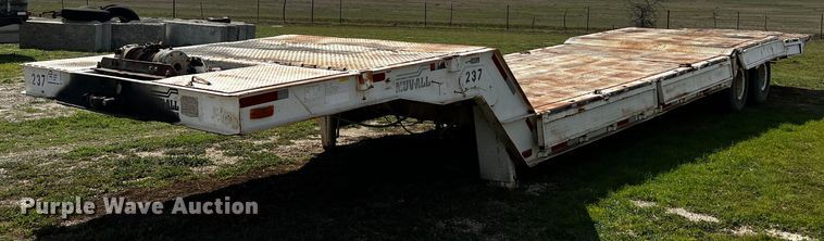 image for item DQ1979 1974 Muv-All 45 34A  drop deck equipment trailer