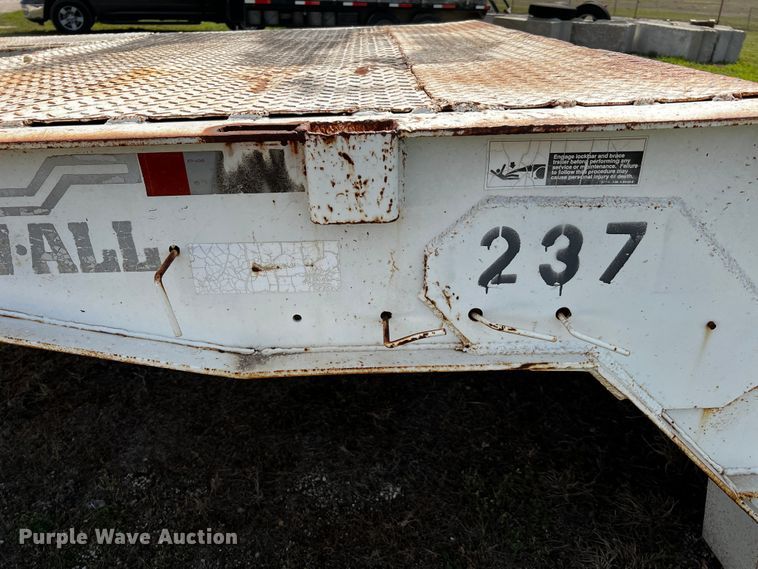 image for item DQ1979 1974 Muv-All 45 34A  drop deck equipment trailer