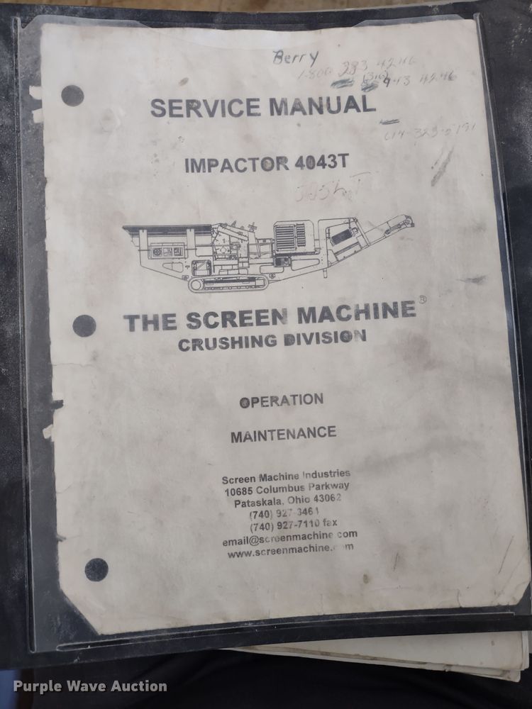 image for item DR8209 Screen Machine 4043T Impact  crusher