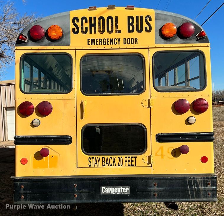image for item DS2749 1995 International 3800  school bus