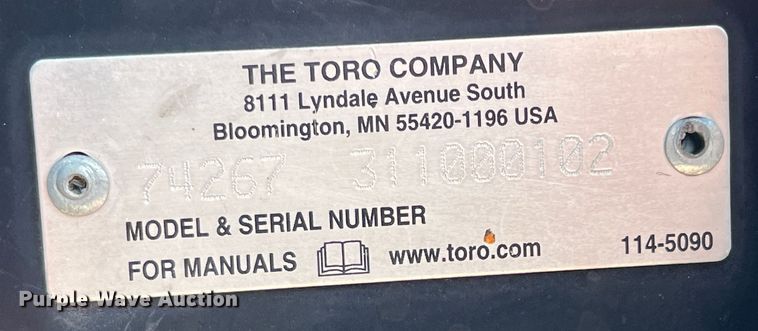 image for item DS2755 Toro 74267  ZTR lawn mower