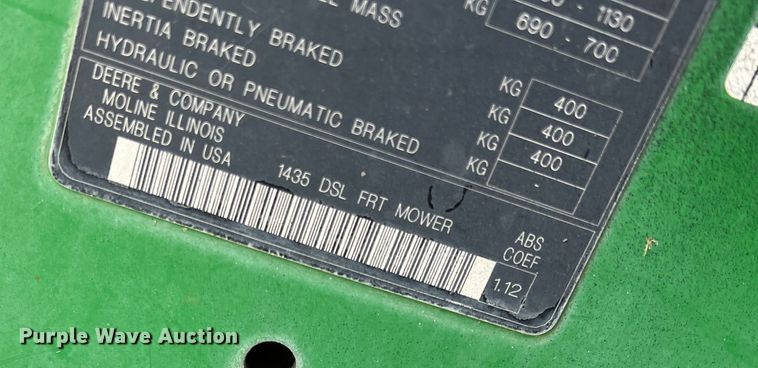 image for item DS2756 John Deere 1435  ZTR lawn mower