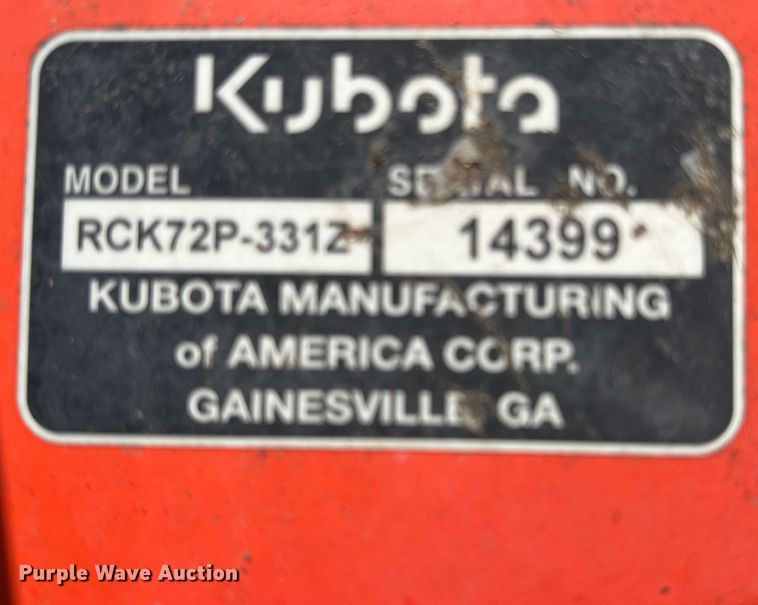 image for item DS2759 Kubota ZD331LP  ZTR lawn mower