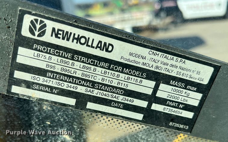 image for item DS2760 2008 New Holland B95LR  backhoe