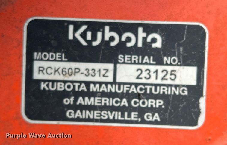 image for item DS2777 Kubota ZD326  ZTR lawn mower
