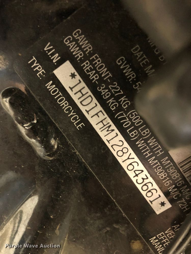 image for item GA9653 2008 Harley Davidson Road King Police  motorcycle