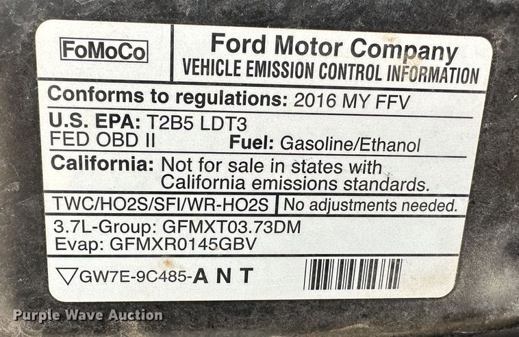 image for item GP9610 2016 Ford Explorer Police Interceptor  SUV