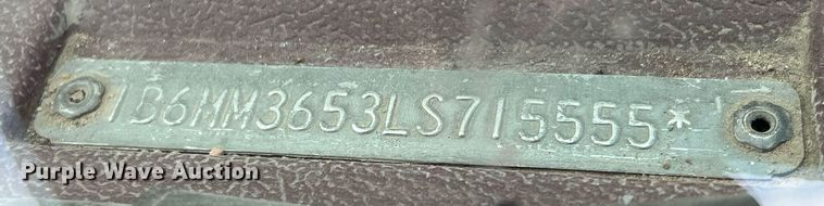 image for item HP9471 1990 Dodge Ram W350  utility bed pickup truck