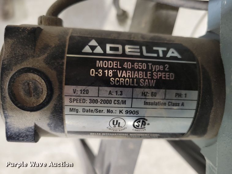 image for item IO9381 Delta Q3  18" scroll saw