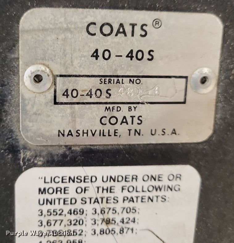 image for item IO9393 Coats 40-40SA  tire machine