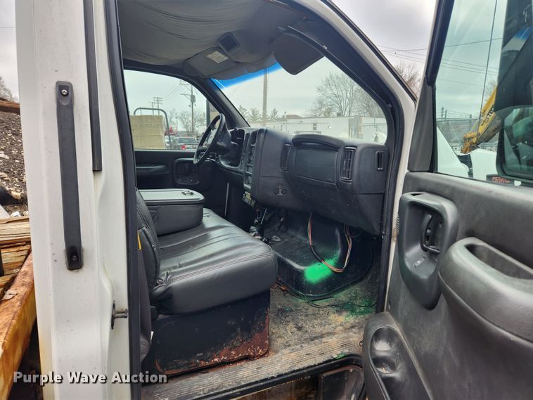 image for item JB9563 2004 GMC C5500  flatbed truck