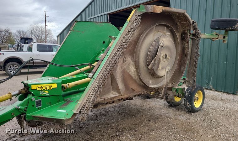 image for item JG9398 John Deere CX15  batwing rotary mower