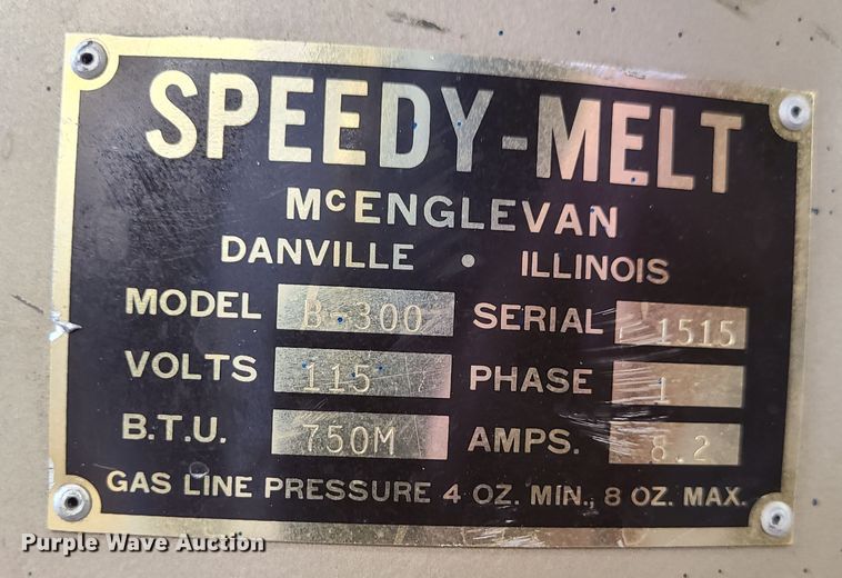 image for item JW9723 Speedy-Melt B-300  melting furnace