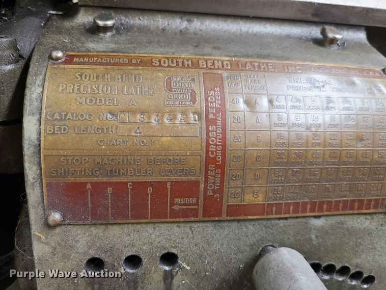 image for item JW9730 South Bend  lathe