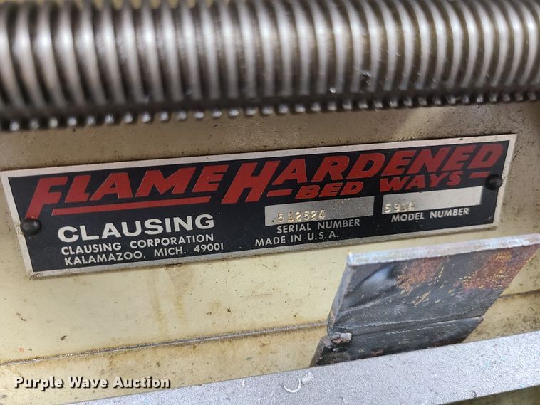 image for item JW9731 Clausing 5914  lathe
