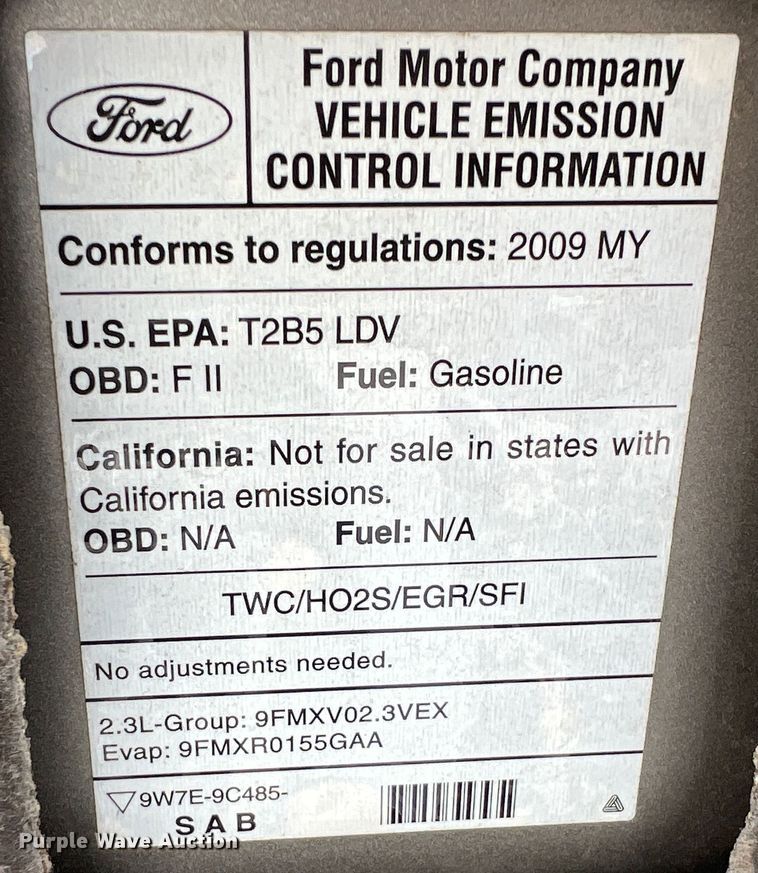 image for item KR9585 2009 Ford Fusion SE