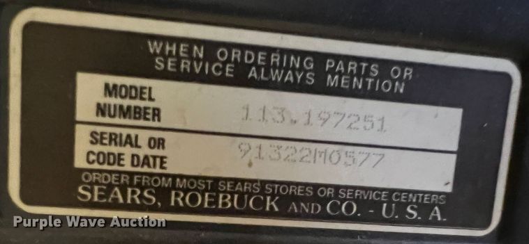 image for item KR9589 Craftsman  10" radial saw