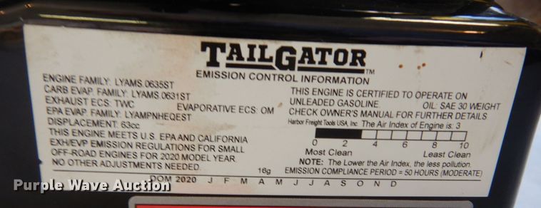 image for item KS9452 Tail Gator  generator