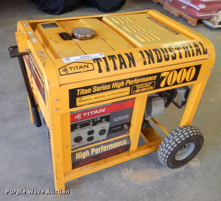 Titan Industrial 7000 generator in Westmoreland, KS Item KS9453 sold