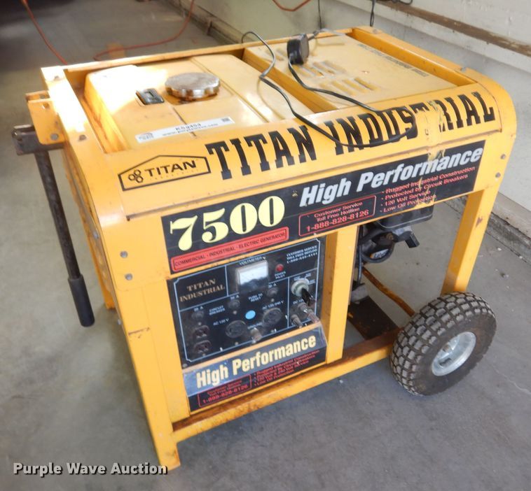image for item KS9454 Titan Industrial 7500  generator