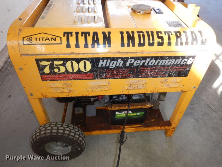 image for item KS9454 Titan Industrial 7500  generator